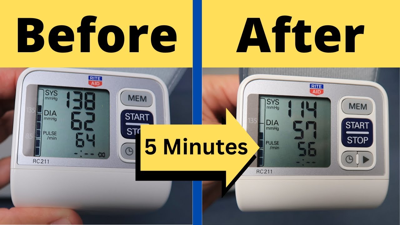 Lower Blood Pressure in 5 minutes - Two Proven Methods