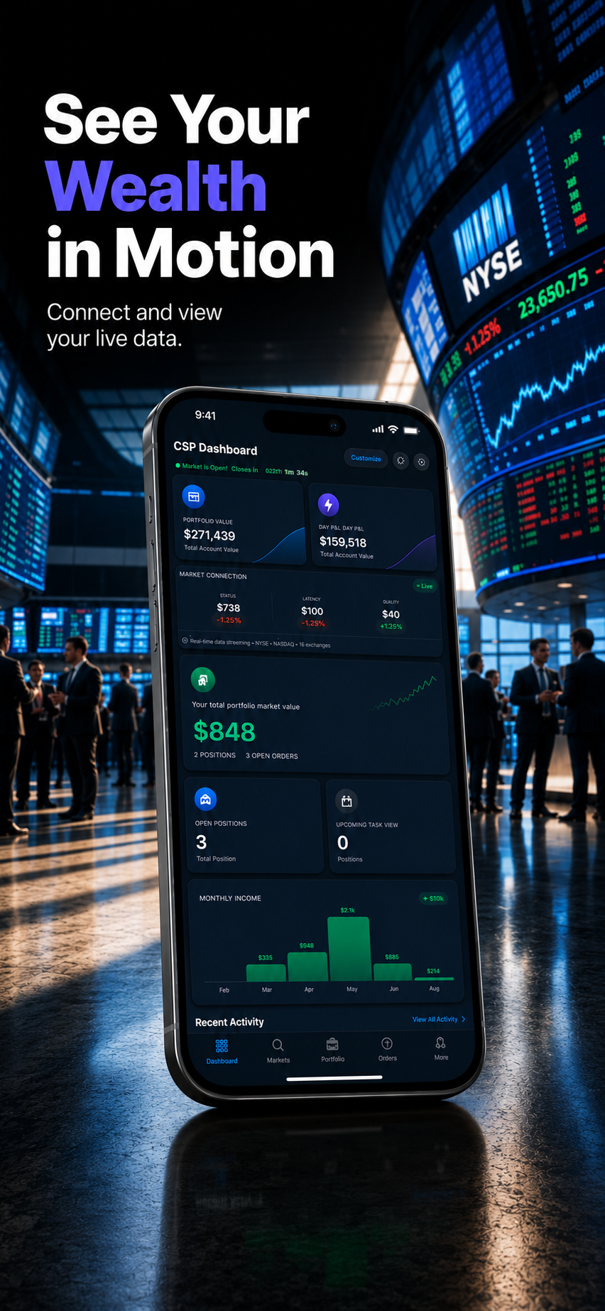 CSP Dashboard – See Your Wealth in Motion