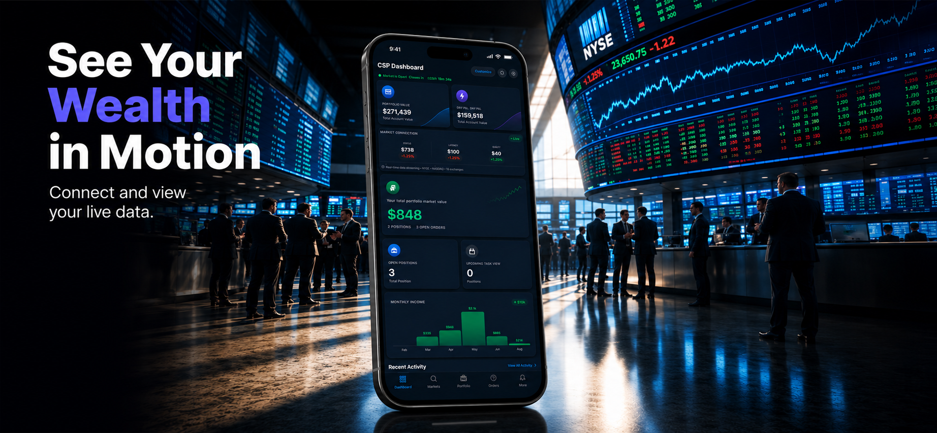 CSP Dashboard – See Your Wealth in Motion